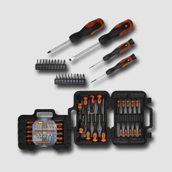 Obrázok z Sada šroubováků a bitů v plastovém boxu 58 dílů